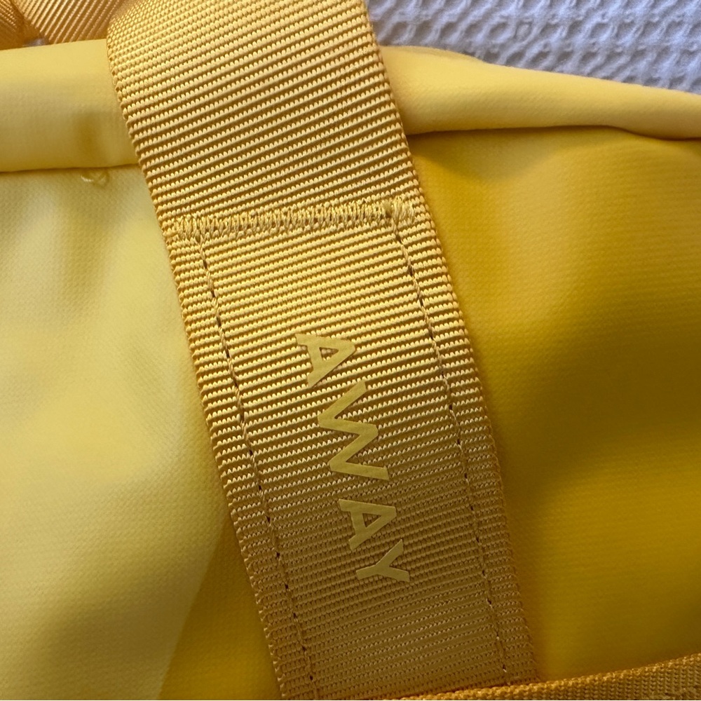 AWAY duffel bag NWOT Yellow - Picture 2 of 11